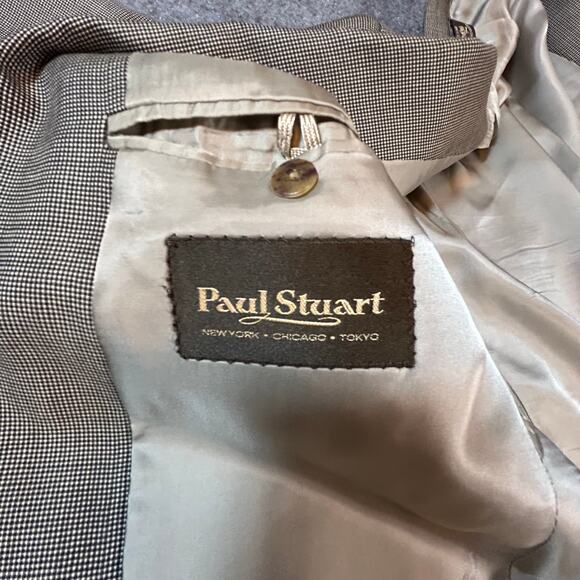 Paul Stuart 2 PC Wool and Silk‎ Suit Size 42-36 Tall/Long Made in Canada - Picture 5 of 12